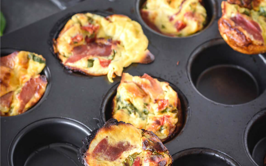 RECIPE – Spinach and Prosciutto Muffins